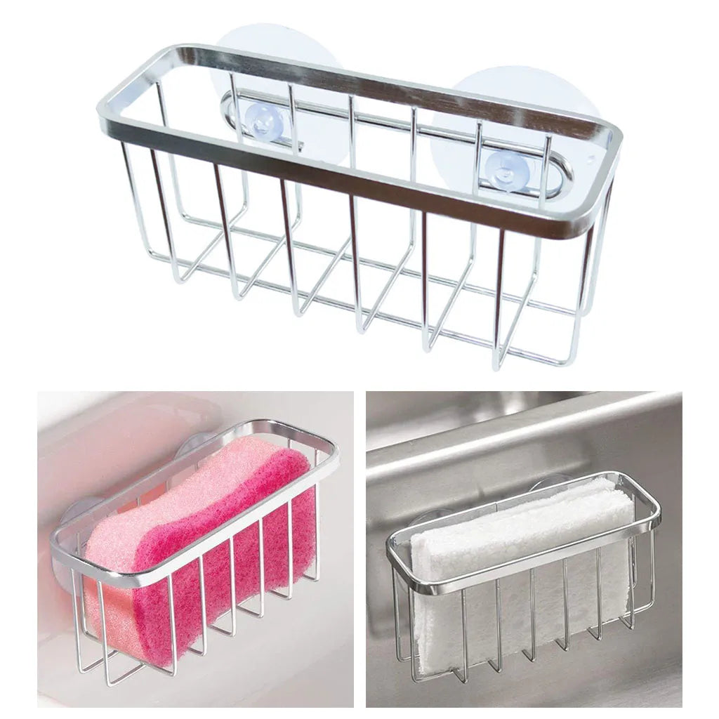 Stainless Steel Sink Sponge Storage Organizer
