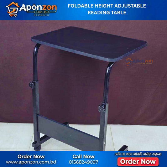 Foldable Height Adjustable Reading Table