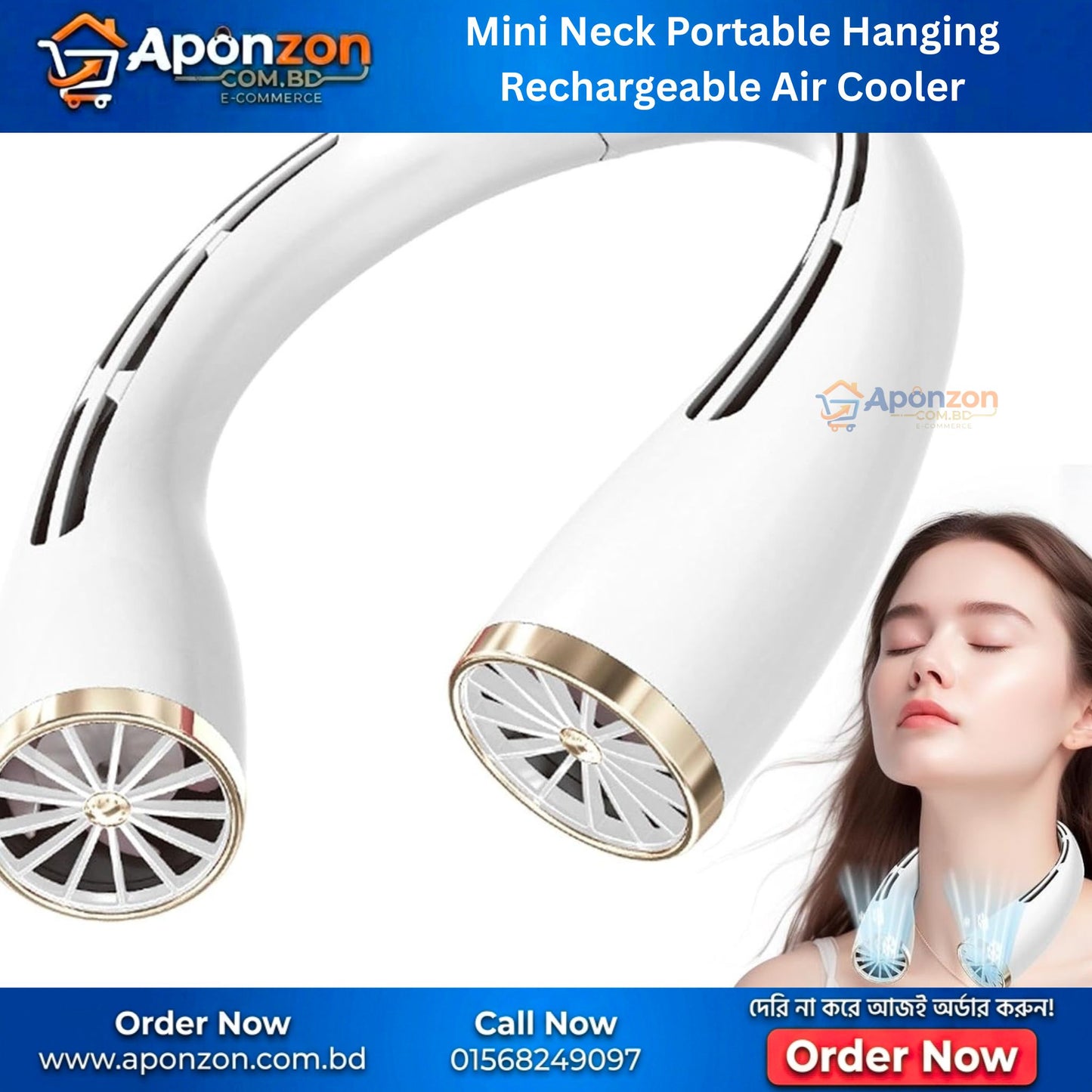 Mini Neck Portable Hanging Rechargeable Air Cooler
