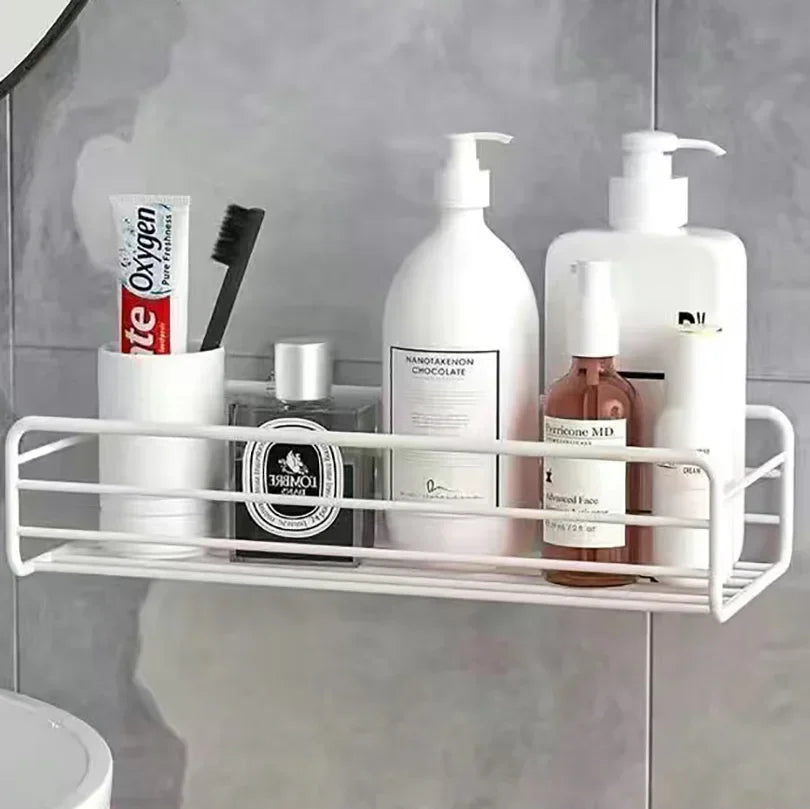 Iron Frame Punch Free Storage Organizer Shelf (2pcs Set)