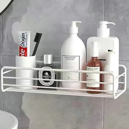 Iron Frame Punch Free Storage Organizer Shelf (2pcs Set)