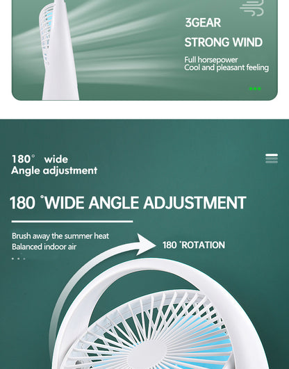 Quiet Cool Mini Portable Desk Fan
