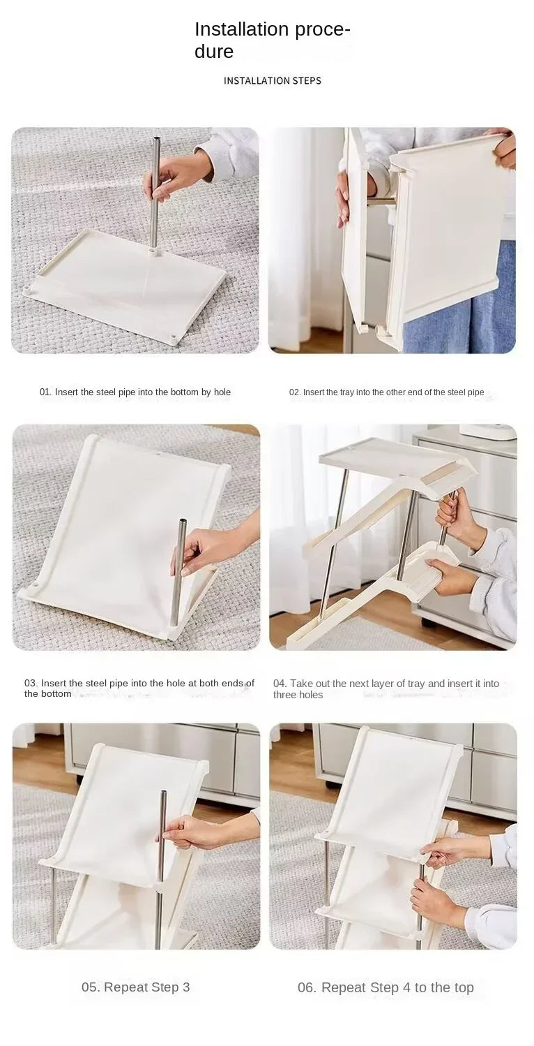 5 Layer Vertical Shoe Rack Space Saving Cabinet