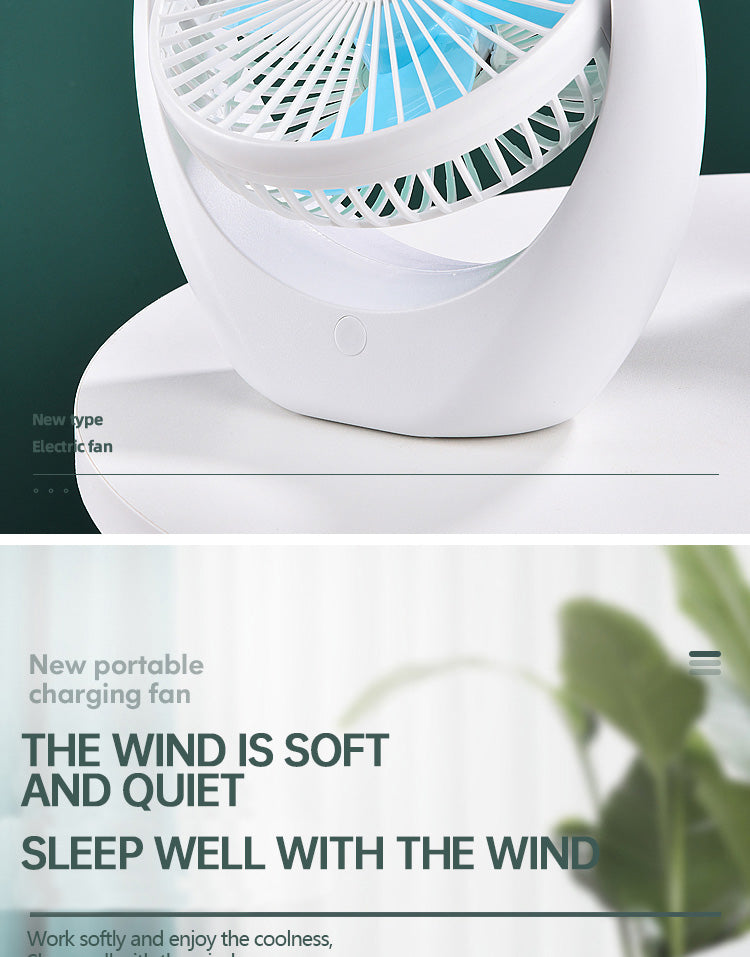 Quiet Cool Mini Portable Desk Fan