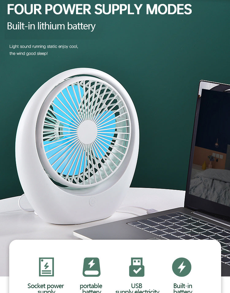 Quiet Cool Mini Portable Desk Fan