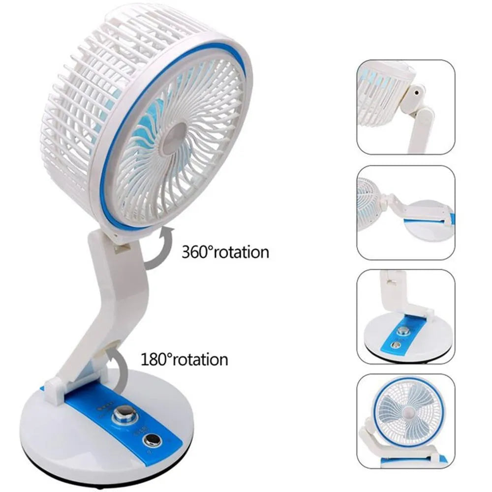 Folding Fan with LED Light
