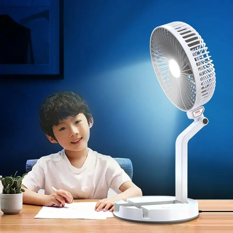 Folding Fan with LED Light