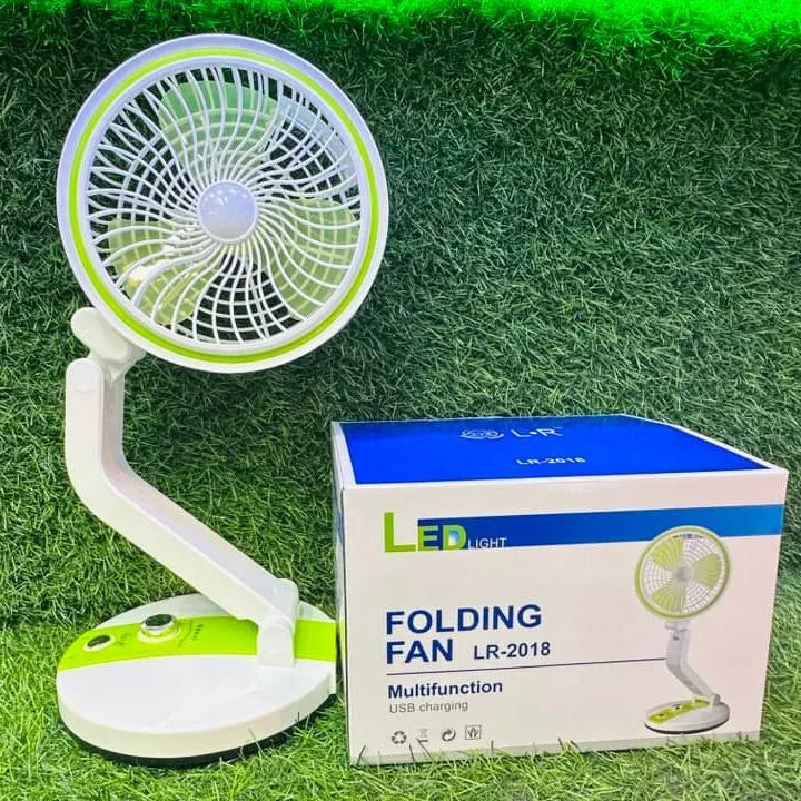 Folding Fan with LED Light