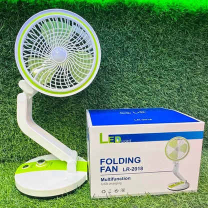 Folding Fan with LED Light
