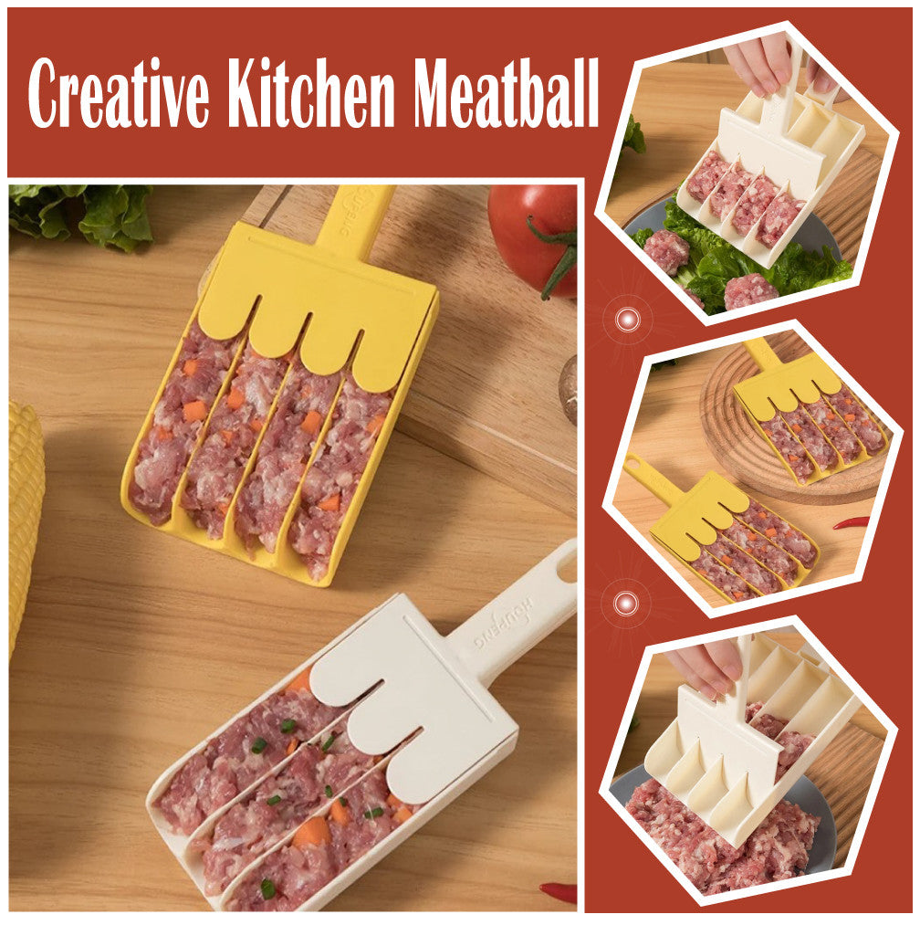 Meat Ball Scoop with Cutting Spade (Non-Stick)