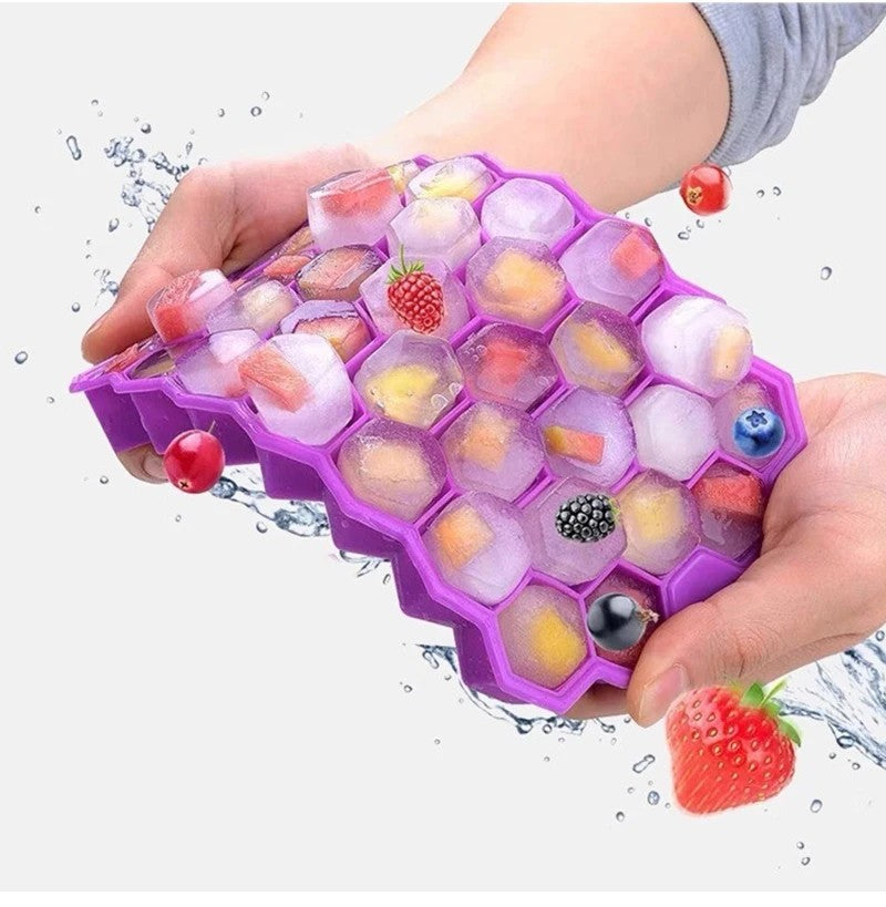 Honeycomb 37 Lattice Ice Tray Maker with Lid