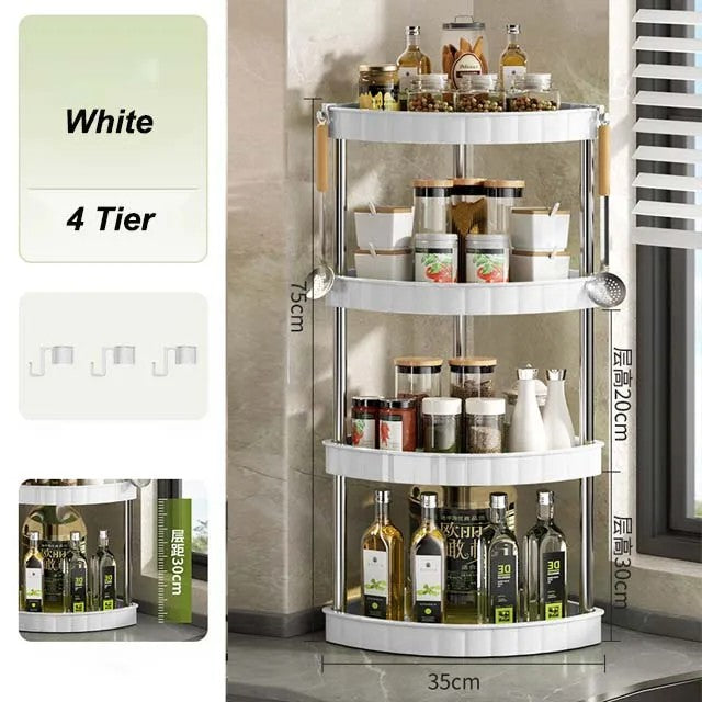 4 Layer Corner Trolly Rack
