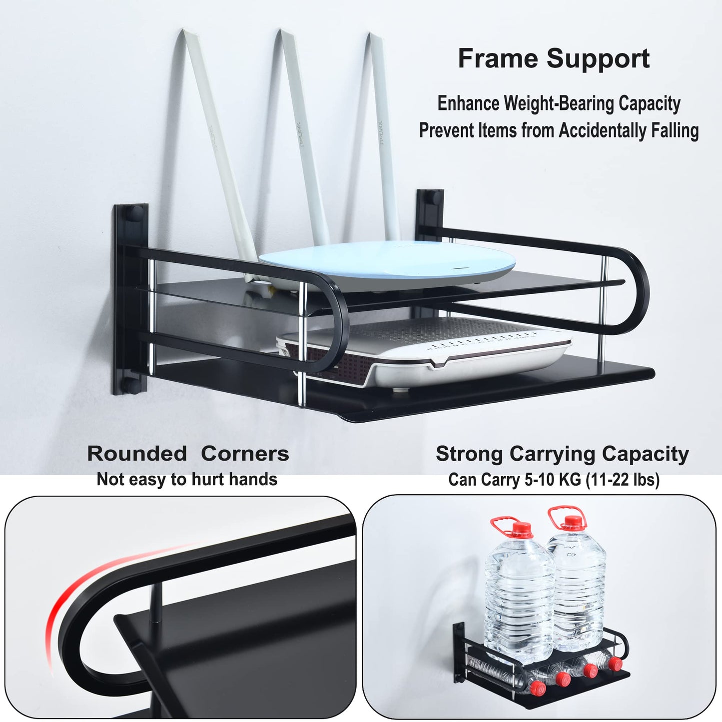 Multi-Layer Wall Mounted Router Stand