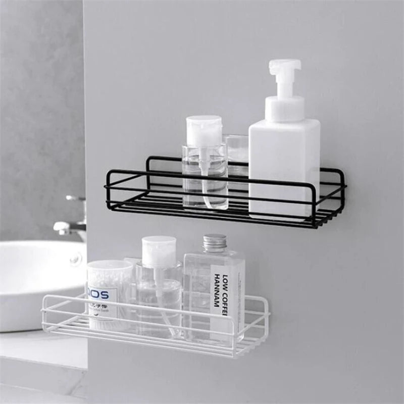 Iron Frame Punch Free Storage Organizer Shelf (2pcs Set)