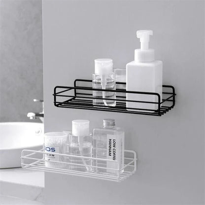 Iron Frame Punch Free Storage Organizer Shelf (2pcs Set)