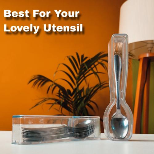 Modern Transparent Spoon Holder for Kitchen