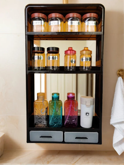 Big Size Multifunctional Kitchen Countertop Bottle Storage