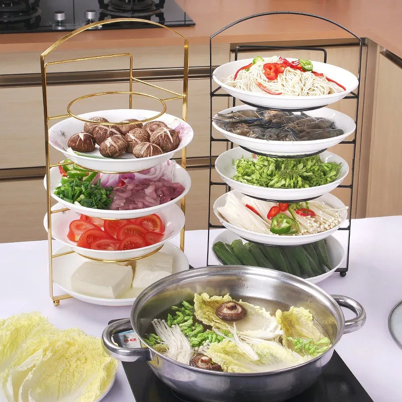 Kitchen Punch Free 5 Layer Portable Space Saving Dish Rack
