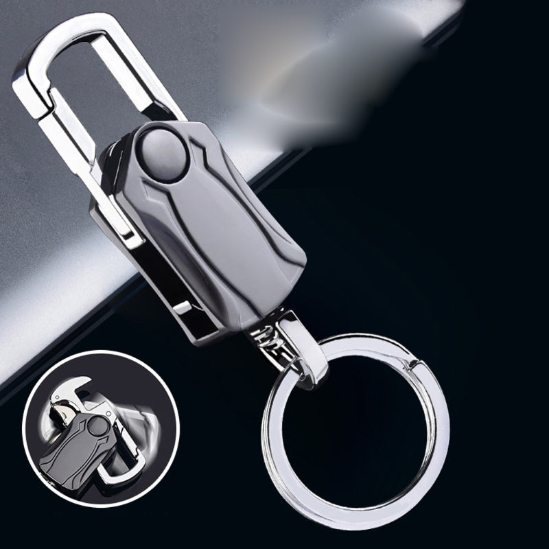5-in-1 Heavy Duty Key Chain Fidget Spinner Rotatable Keyring
