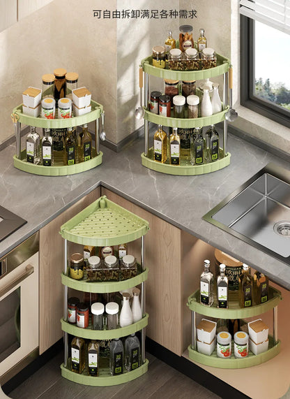 4 Layer Corner Trolly Rack