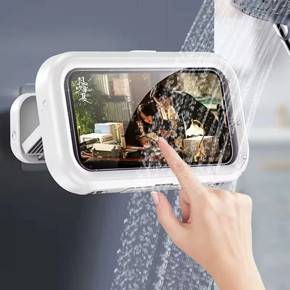 Waterproof Shower Phone Holder (360° Rotation, Wall Mount)