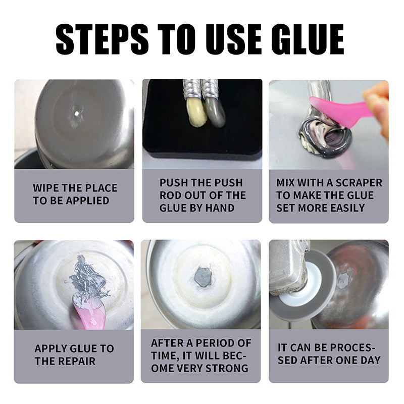 Waterproof Heat Resistance Cold Weld Metal Repair Paste (A&B Adhesive Gel)