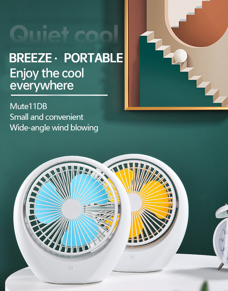 Quiet Cool Mini Portable Desk Fan