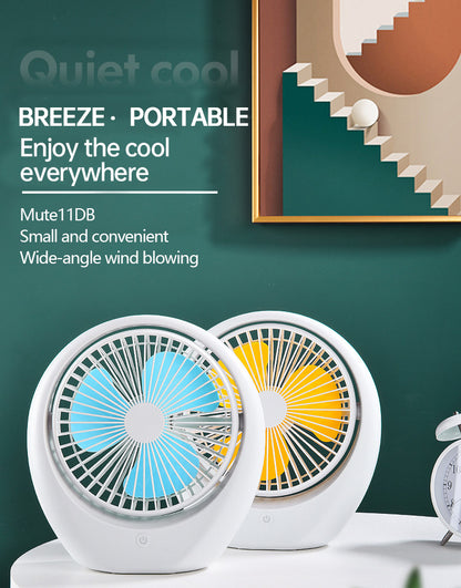 Quiet Cool Mini Portable Desk Fan