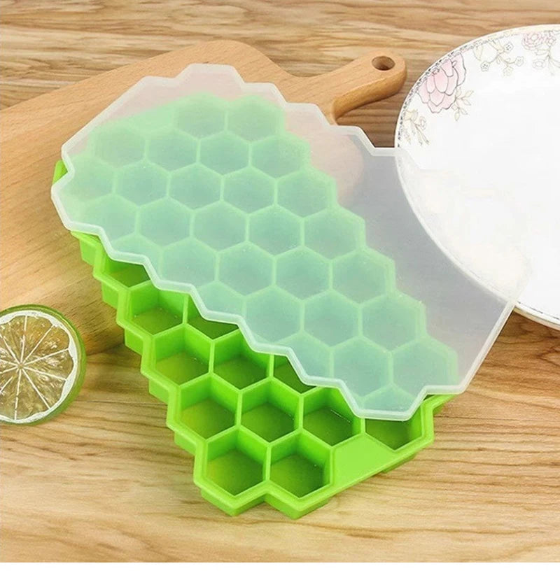 Honeycomb 37 Lattice Ice Tray Maker with Lid