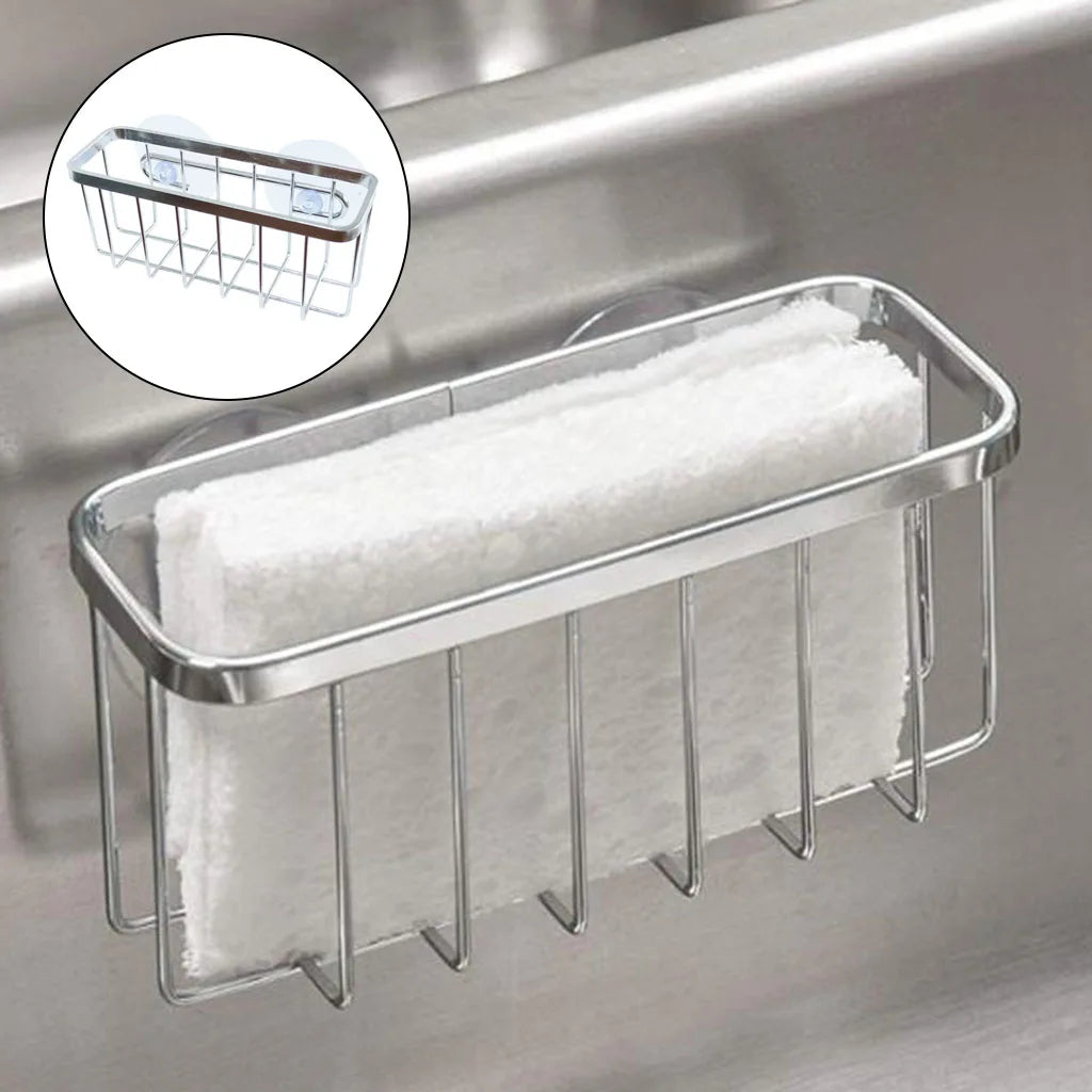 Stainless Steel Sink Sponge Storage Organizer