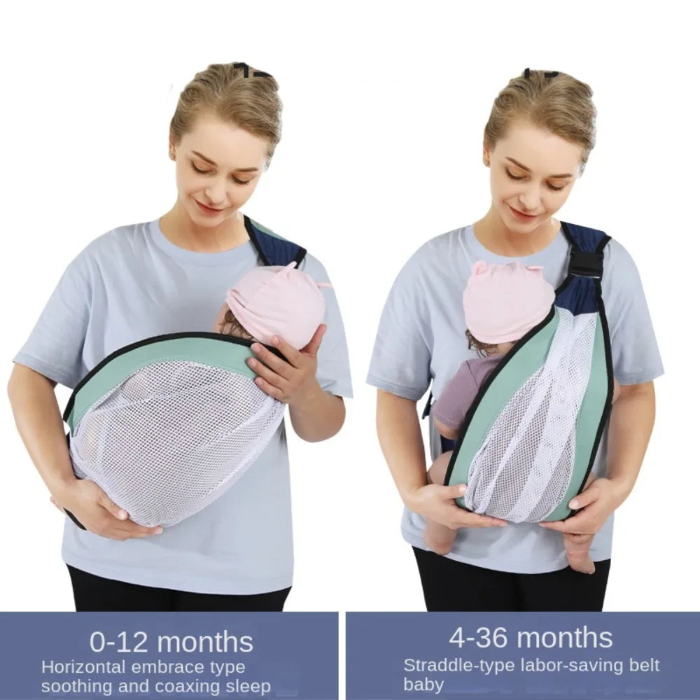 Newborn Baby Holding Carrier Bag