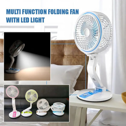 Folding Fan with LED Light