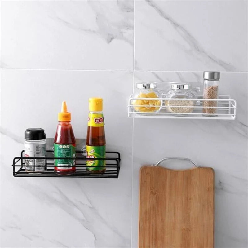 Iron Frame Punch Free Storage Organizer Shelf (2pcs Set)