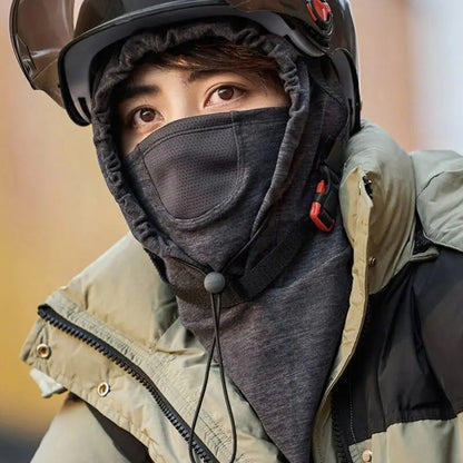 Windproof Cycling Face Cover With Hat (Bike Hooded Mask)