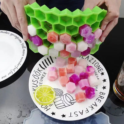 Honeycomb 37 Lattice Ice Tray Maker with Lid