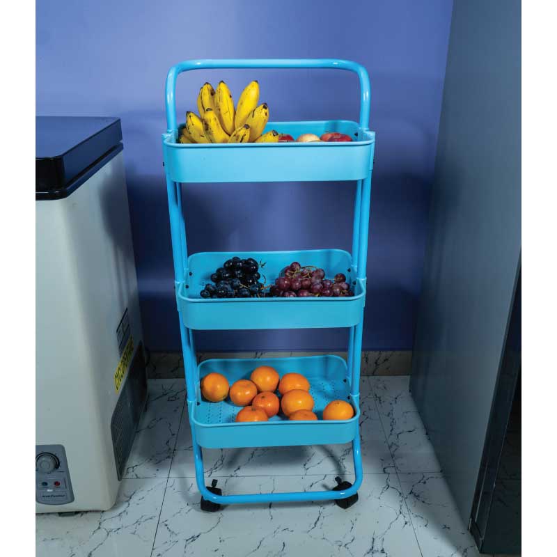 3 LAYER MULTIPURPOSE TROLLEY RACK