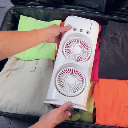 Double-Headed Air Cooler Mist Fan