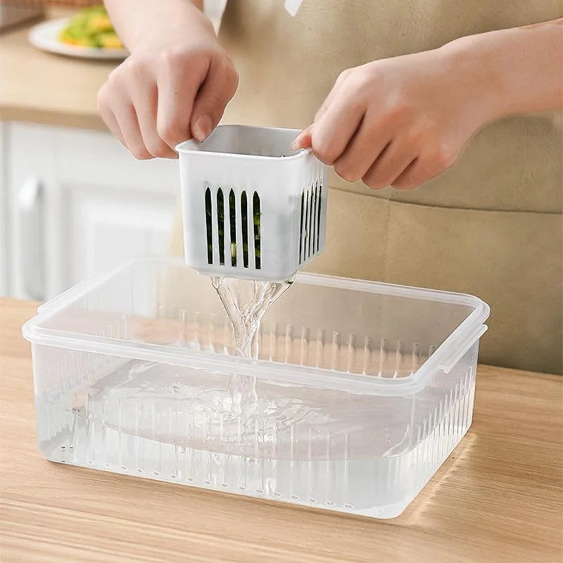 6-Grid Refrigerator Organizer Storage Box