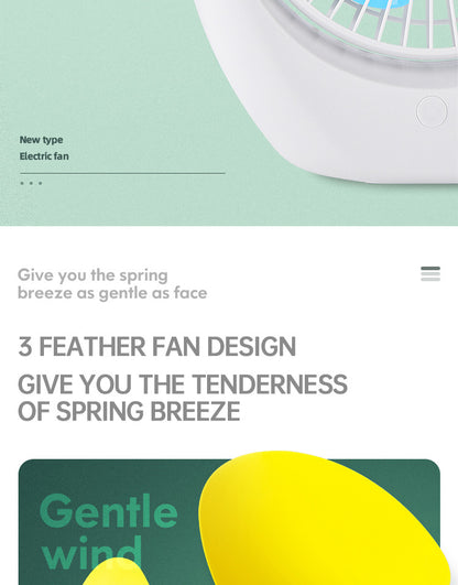 Quiet Cool Mini Portable Desk Fan