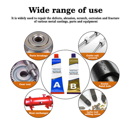 Waterproof Heat Resistance Cold Weld Metal Repair Paste (A&B Adhesive Gel)