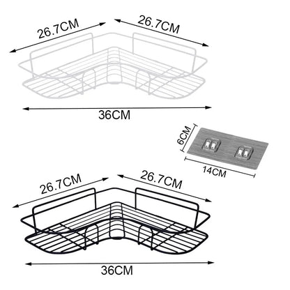1Pcs Stainless Steel Bathroom Corner Shelf