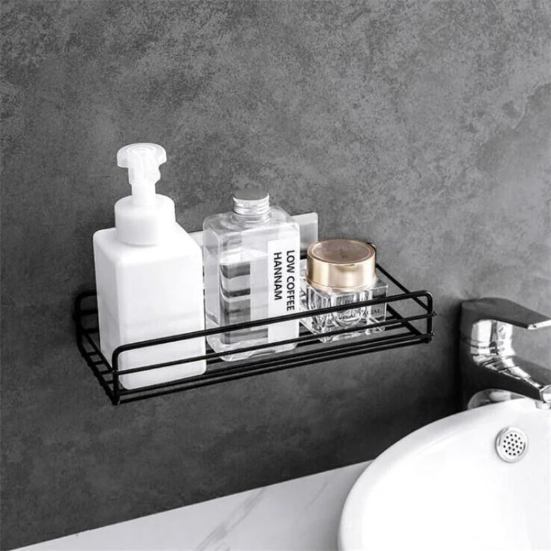 Iron Frame Punch Free Storage Organizer Shelf (2pcs Set)