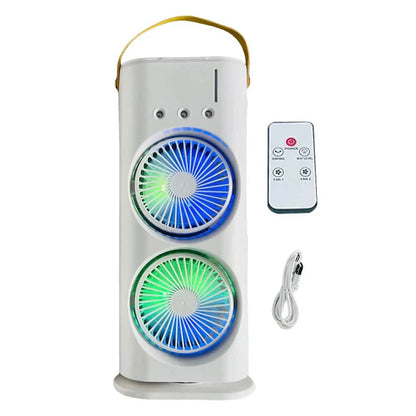Double-Headed Air Cooler Mist Fan