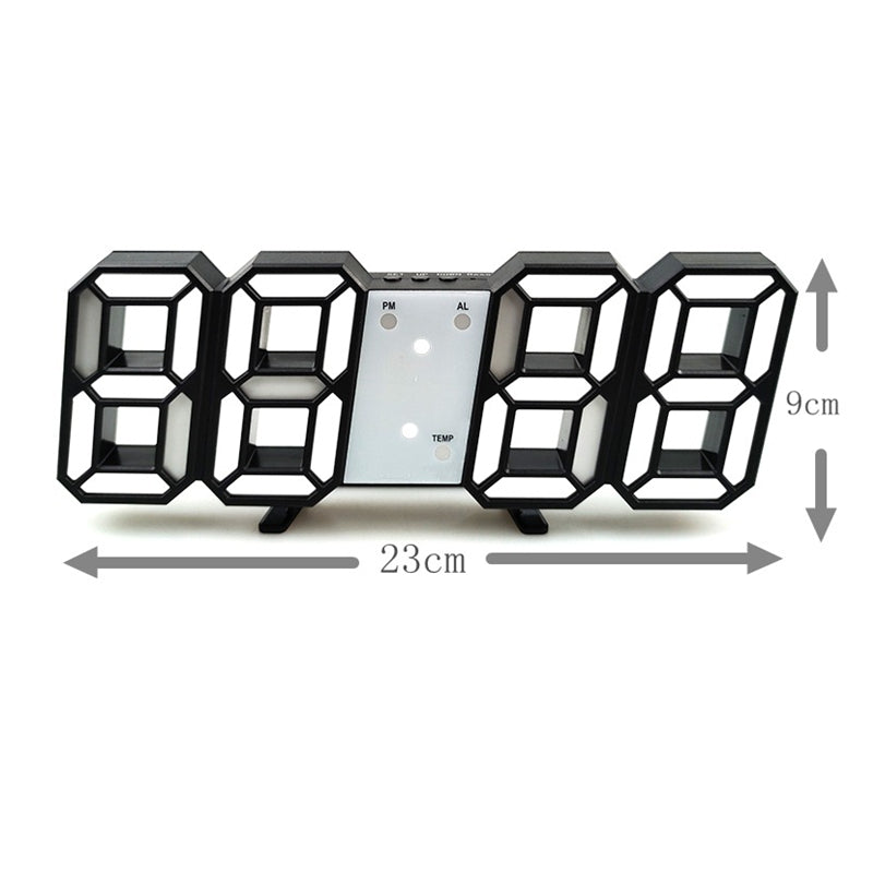 3D Digital Wall Clock LED Table Clock