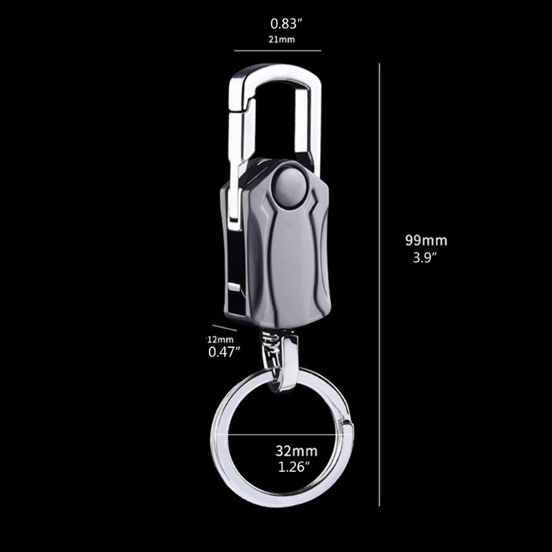 5-in-1 Heavy Duty Key Chain Fidget Spinner Rotatable Keyring