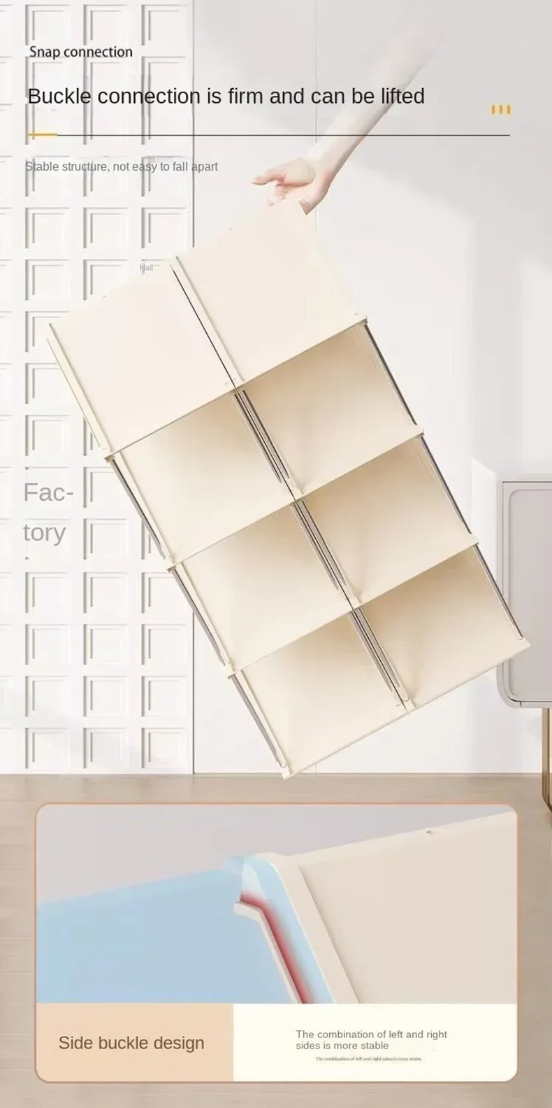 5 Layer Vertical Shoe Rack Space Saving Cabinet
