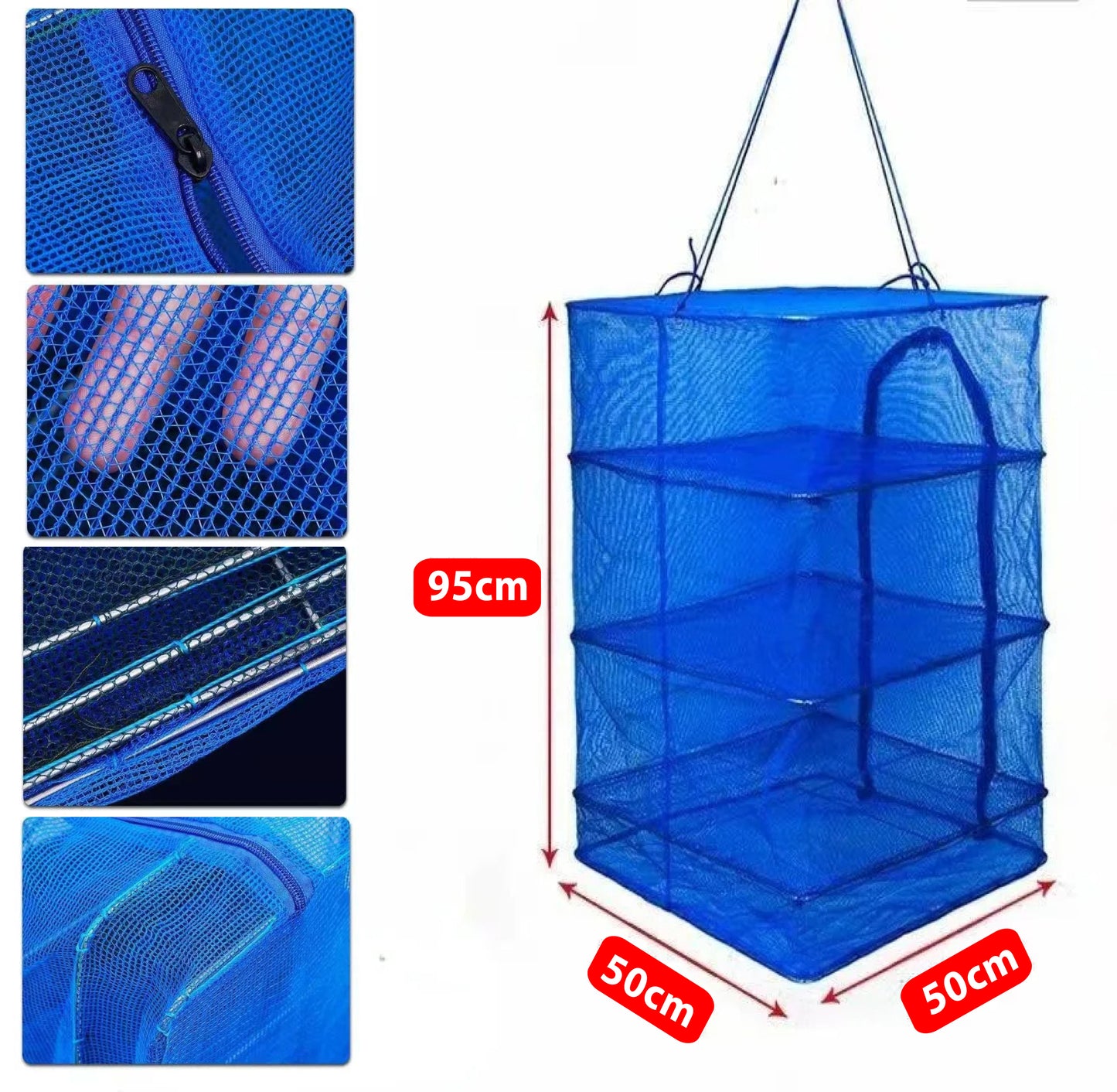 Foldable 4 Layer Multifunctional Food Drying Case