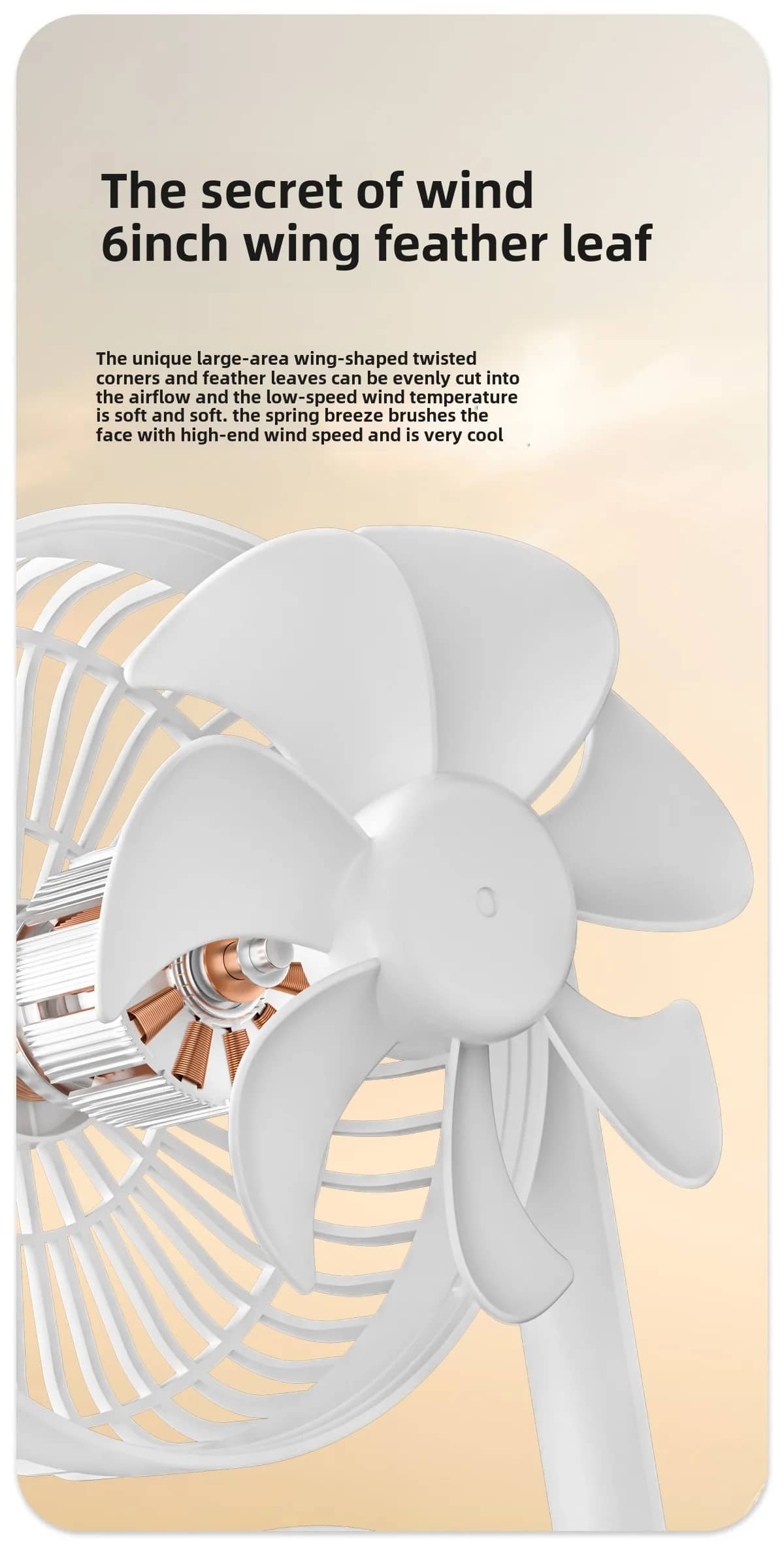 Double-Head High Wind Air Circulation Desktop Fan Portable Double-Layer Cooling Fan