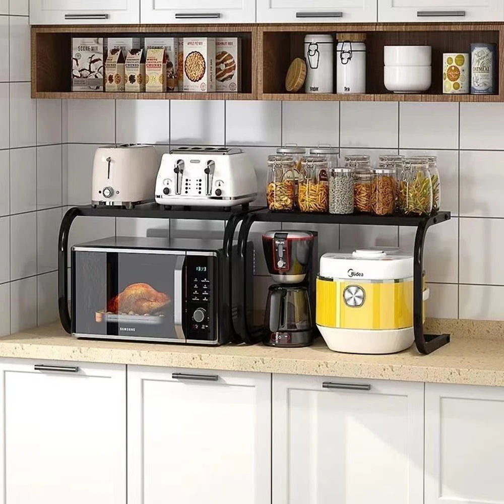 Microwave Oven Rack Multifunctional Kitchen Shelf (56×37×41cm)