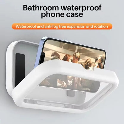 Waterproof Shower Phone Holder (360° Rotation, Wall Mount)
